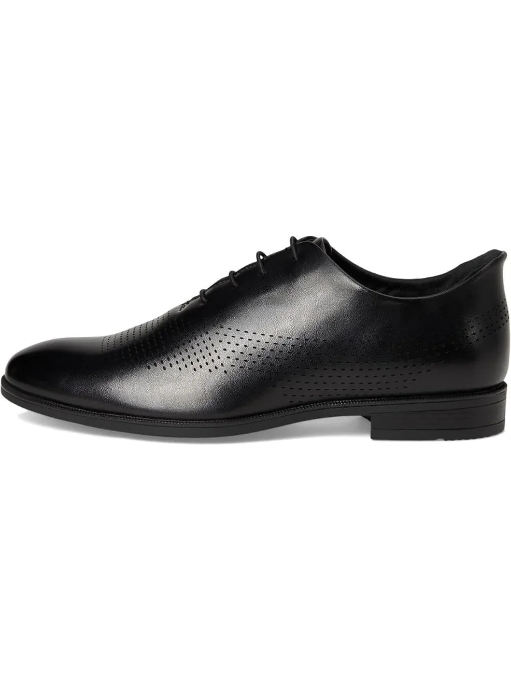 Marc Joseph Men's Black Napa Leather Closed Toe Casual Oxford Block Heel Shoes